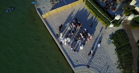 Wedding beach ceremony Stock Footage 107277169