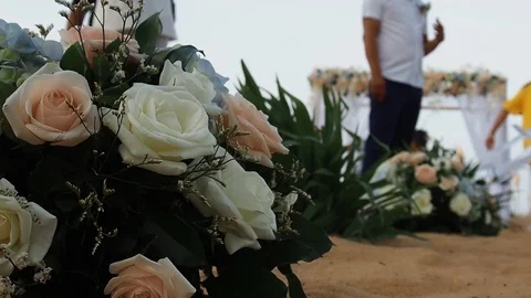 Wedding on the beach Stock Footage 91144800
