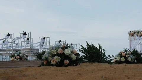 Wedding on the beach Stock Footage 91144854