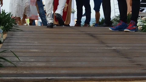 Wedding on the beach Stock Footage 91144999