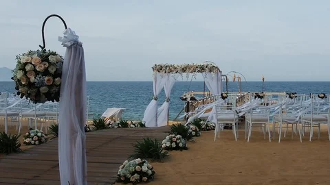 Wedding on the beach Stock Footage 91145072