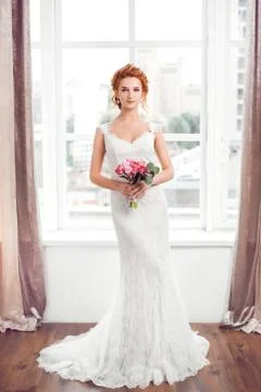 Wedding. Beautiful bride Stock Photos