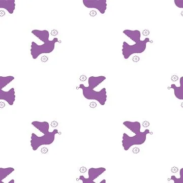 Wedding in beautiful style. Fabric pattern. Stock Illustration