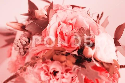 Wedding beauty wedding flowers. Fashion trend of the year. Stock Photos