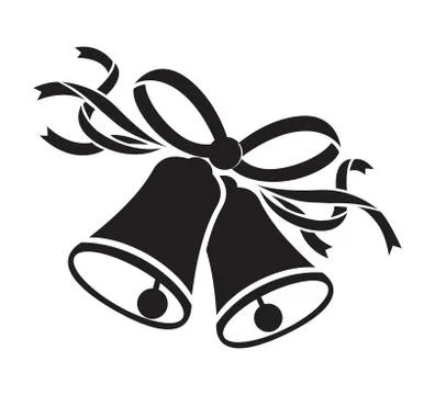 A wedding black bells 스톡 일러스트