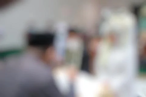 Wedding with a blurred background Stock Photos