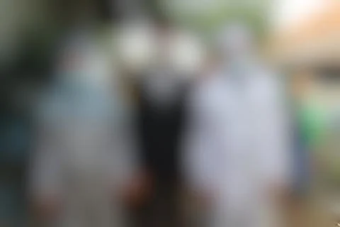 Wedding with a blurred background Stock Photos