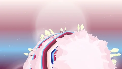 Wedding bold romance rainbow road forest dreamscape commercial background scene Stock Footage 339315105
