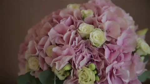 Wedding bouquet of the bride Stock Footage 66338085