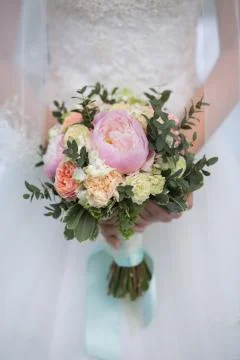 Wedding bouquet of the bride Stock Photos