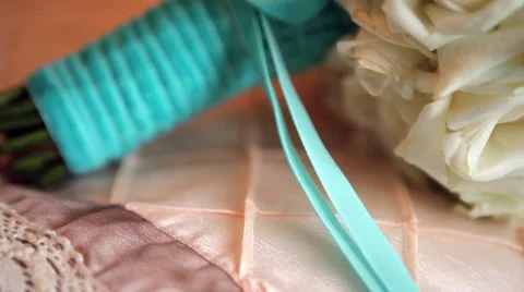 Wedding bouquet closeup Stock Footage 46838537