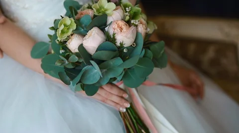 Wedding bouquet. Closeup Stock Footage 67623617