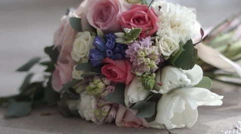 Wedding bouquet on the floor 動画素材 65326564