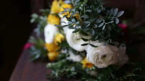 Wedding bouquet of flowers Vidéo 59764166