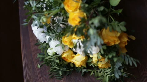 Wedding bouquet of flowers Vidéo 59764236