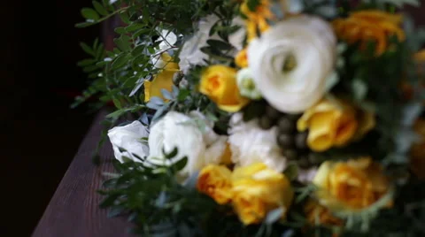 Wedding bouquet of flowers Video stock 59764280