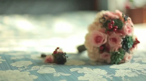 Wedding bouquet Stock Footage 44916019