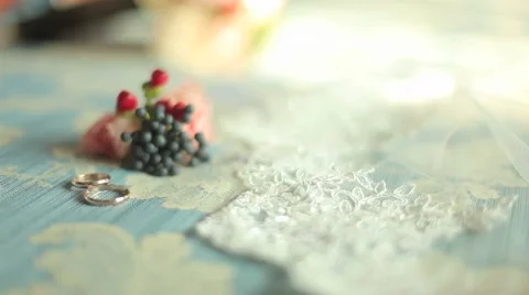 Wedding bouquet Stock Footage 44916033