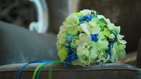 Wedding bouquet Stock Footage 48813694