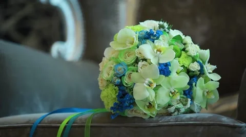 Wedding bouquet Stock Footage 48813700