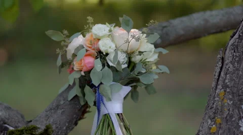 Wedding bouquet Stock Footage 58196209