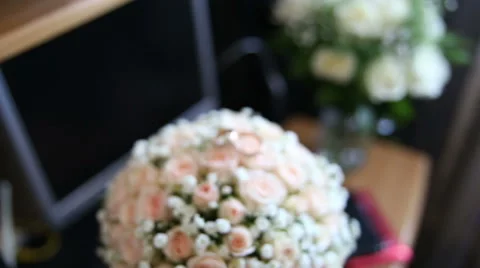 Wedding bouquet Stock Footage 66776474