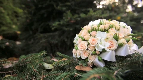 Wedding bouquet Stock Footage 79160861