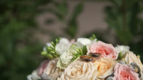 Wedding bouquet Stock Footage 82939300