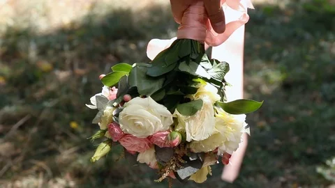 Wedding bouquet Stock Footage 96101151