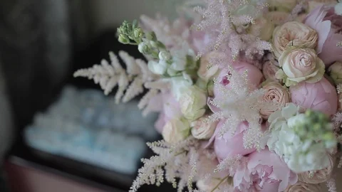Wedding bouquet Stock Footage 97529234