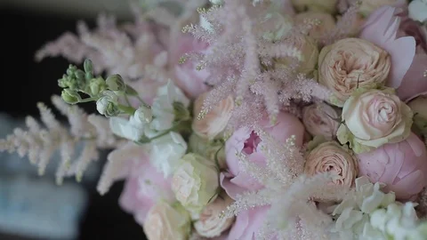 Wedding bouquet Stock Footage 97529240
