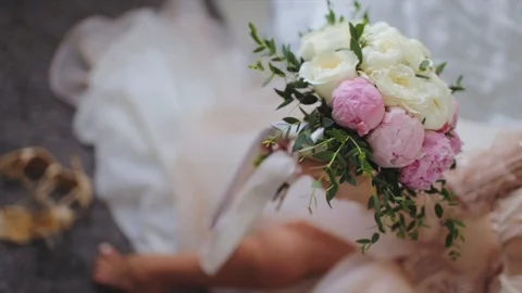 Wedding bouquet Stock Footage 102867226