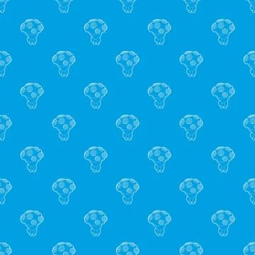 Wedding bouquet, pattern vector seamless blue Stock Illustration