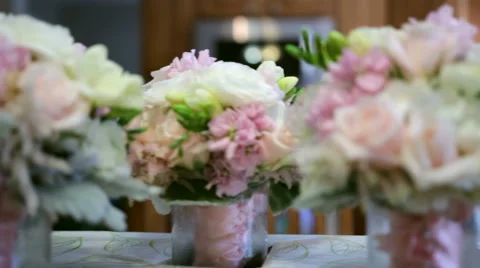 Wedding Bouquet Slider Stock Footage 45937414