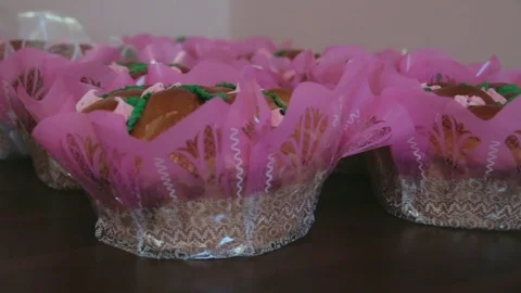 Wedding bread and cake Stock Footage 71946163