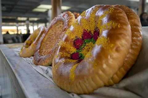 The wedding bread of Samarkand. Photos