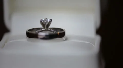 Wedding bride  rings in case Stock-Footage 48150235