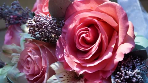 Wedding - bride's bouquet 4 Stock Footage 148092413