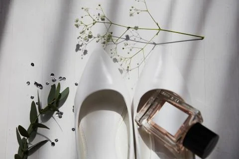 Wedding bride's elements 스톡 사진