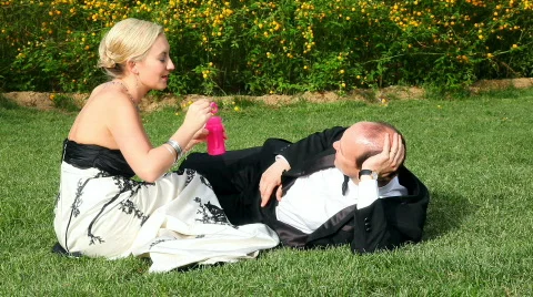 Wedding Bubbles (4) Stock Footage 400963