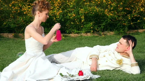 Wedding Bubbles ver3 Stock Footage 377380