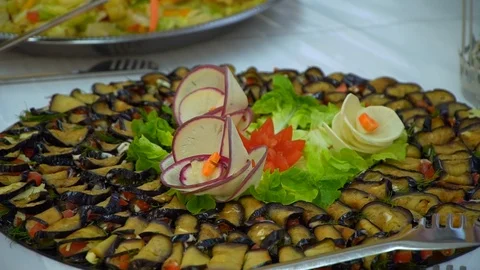 Wedding buffet: beautifully presented dishes Vidéo 88359955