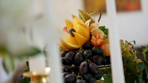 Wedding buffet delicious fresh appetizing  129 Video stock 315408716