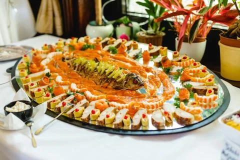 Wedding buffet for events Stock Photos