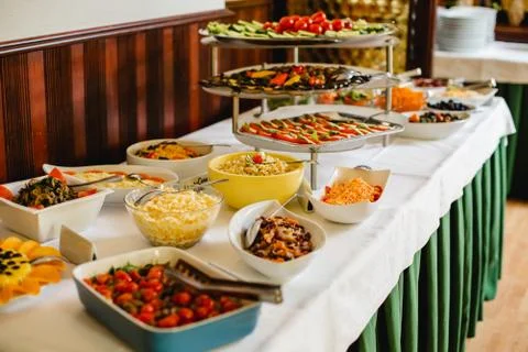 Wedding buffet for events Foto stock