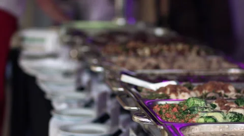 Wedding buffet Stock Footage 41955972