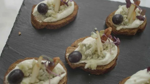 Wedding buffet, snacks Video stock 128721358