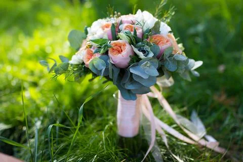 Wedding bunch of flowers Stock Photos