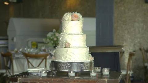 Wedding cake 2 Stock Footage 79037844