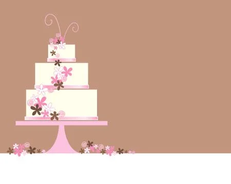 Wedding cake abstract Illustrazione stock